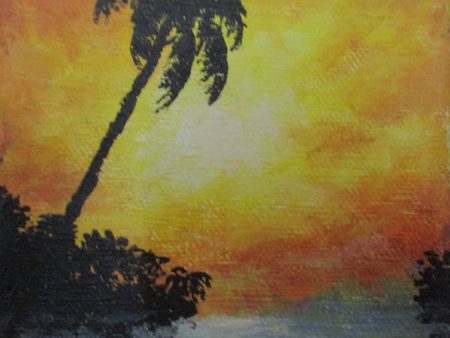 Palm Sunset - Art Print Online Sale