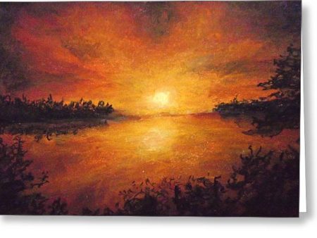 Falling Sun - Greeting Card Discount