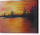 Red Sunset - Canvas Print Online now