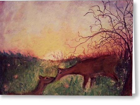 Deer Flight  - Greeting Card Hot on Sale