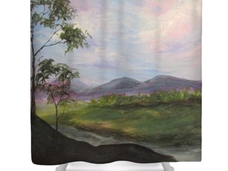 Misty Landscape - Shower Curtain Discount