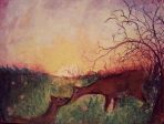 Deer Flight  ~ Art Print Online now