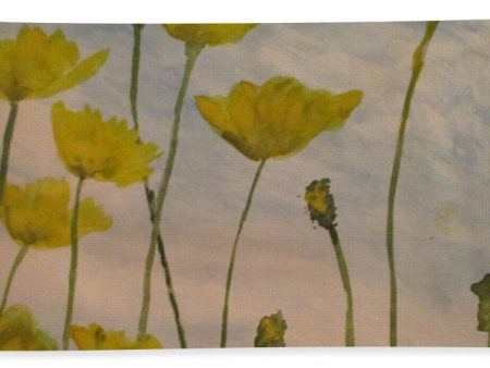 Petalled Yellow  - Bath Towel Sale